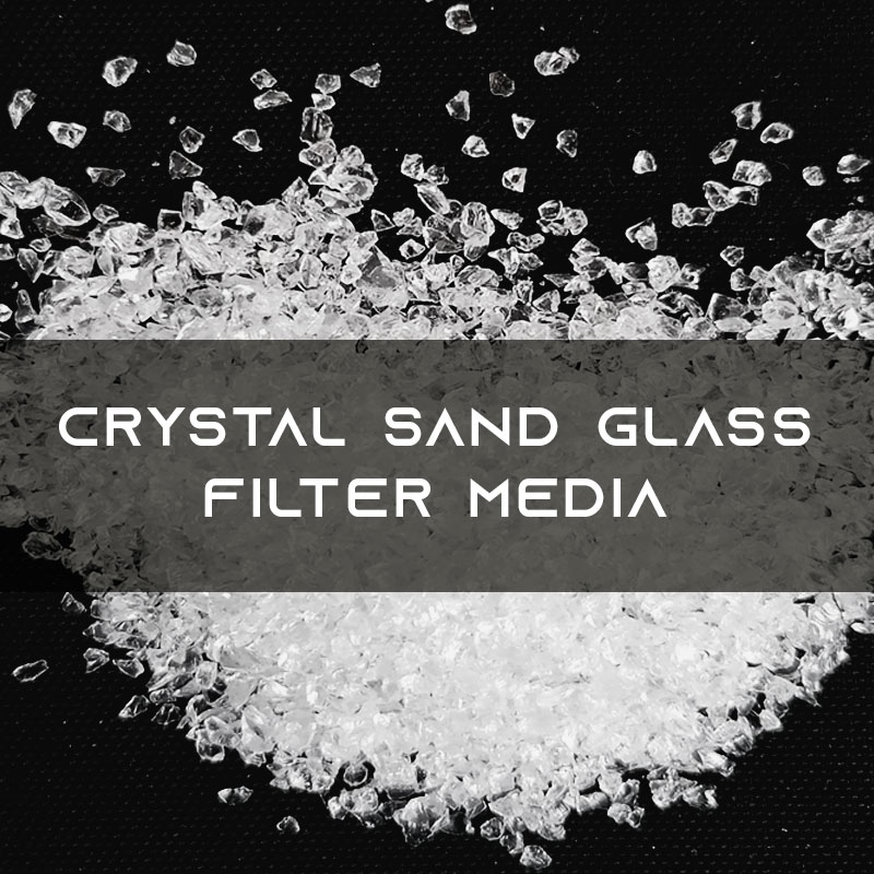 Crystal sand glass filter media