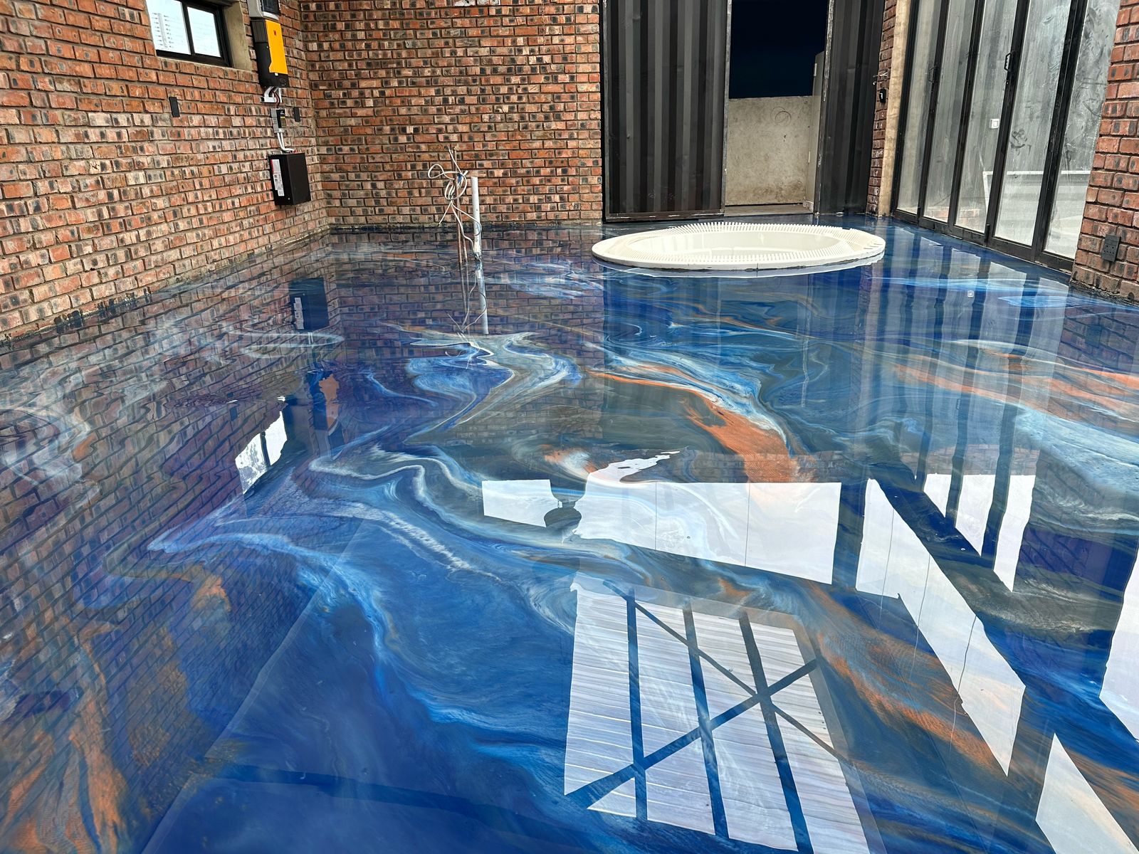 Epoxy flooring marble finish14