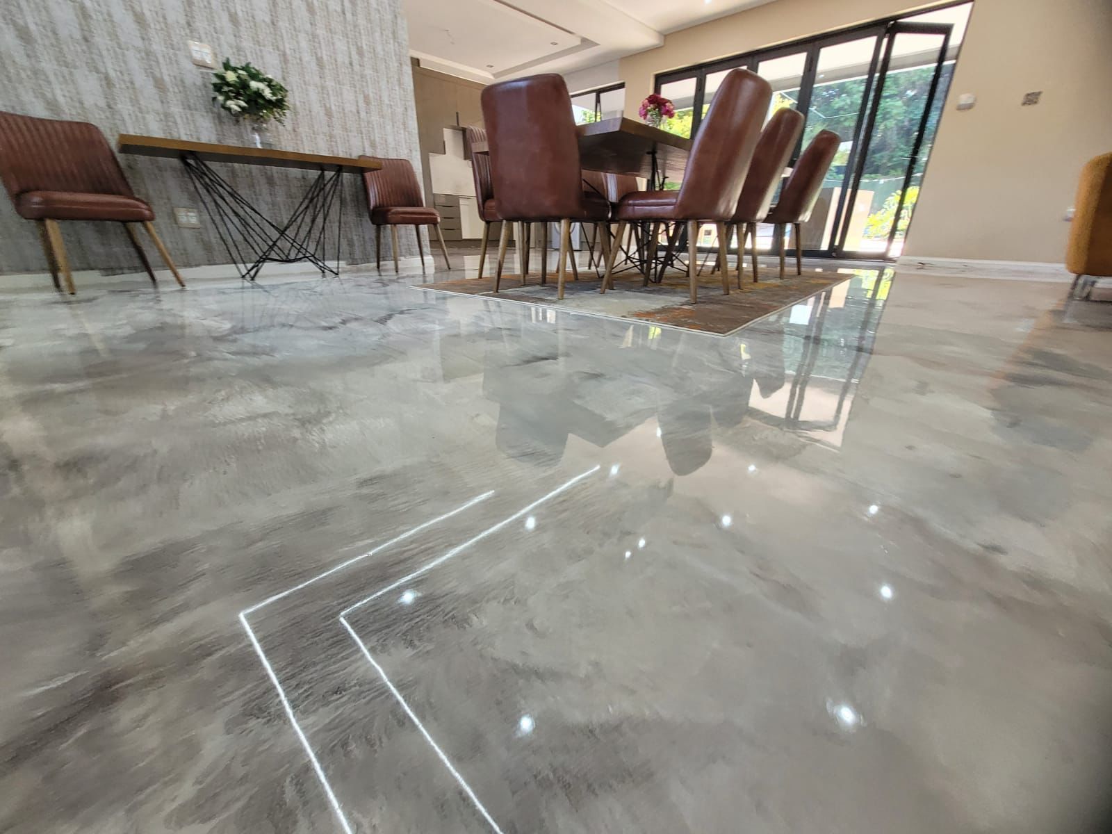 Epoxy flooring marble finish15