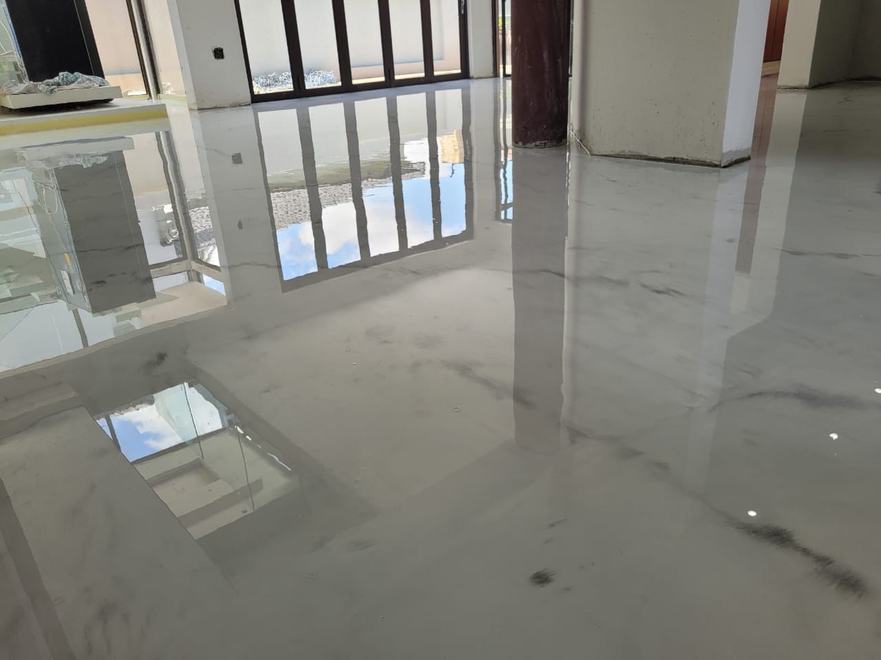 Epoxy flooring marble finish18